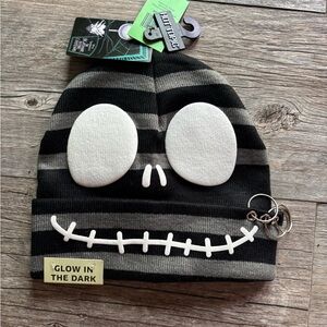 ‼️NWT Disney Black and White Jack Skellington beanie